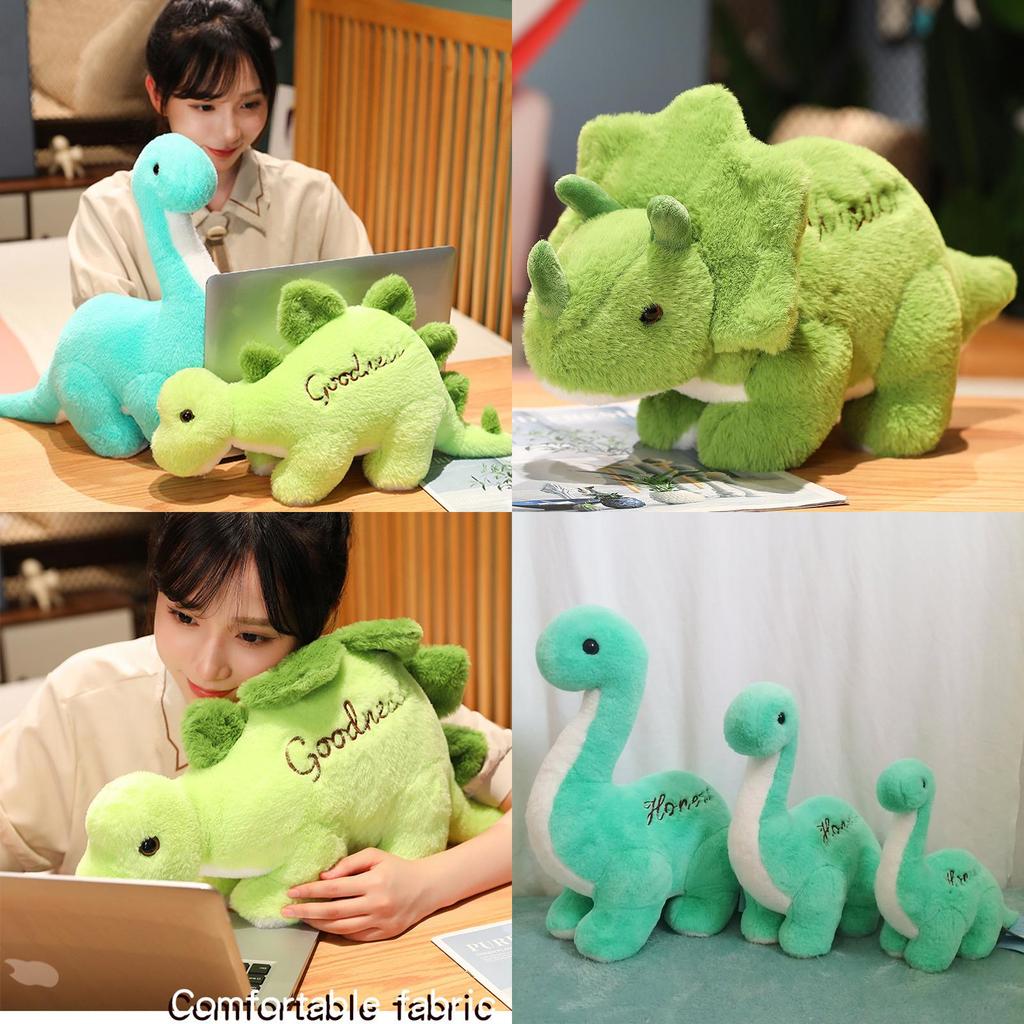 Jurassic Dinosaurussenpark Pluche Speelgoed Groene Stegosaurus Driehoekige Draak Tyrannosaurus Rex Cartoon Knuffeldier