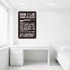 Vintage Rusty Metal Sign 'Now I Lay Down To Sleep' with Rifle & Distressed Text, Retro Humorous Satirical Wall Decor for Man Cav