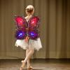 Kids Butterfly Wings Set LED Glowing Fairy Wing Butterfly Headband Tassel Wand Kit