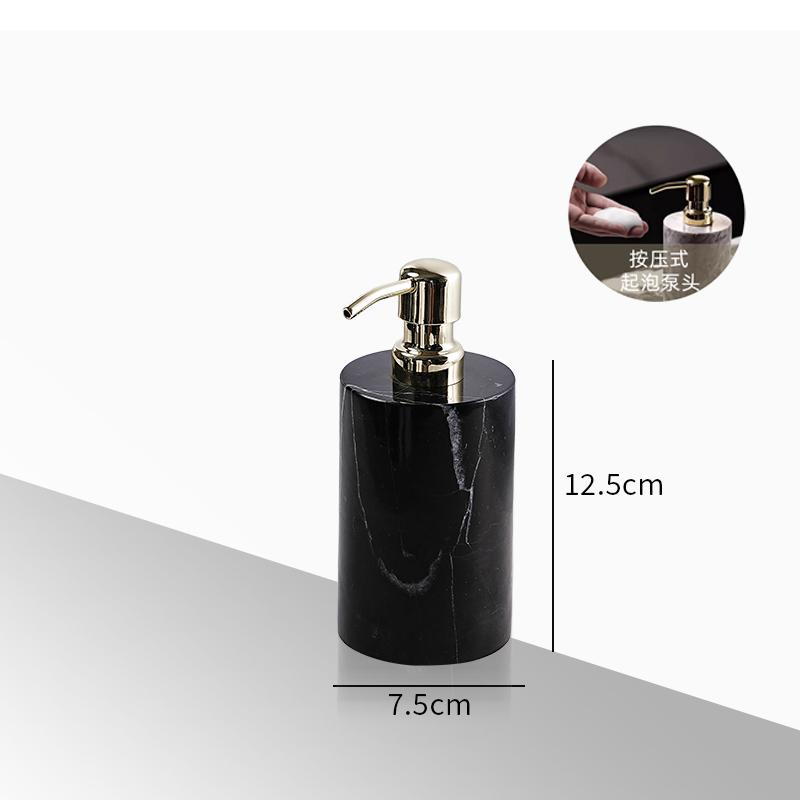 Creative Square Marble Lotion Bottle Hotel Bathroom Shampoo Refill Bottle Household Shower Gel Soap Dispenser Bathroom Accessory