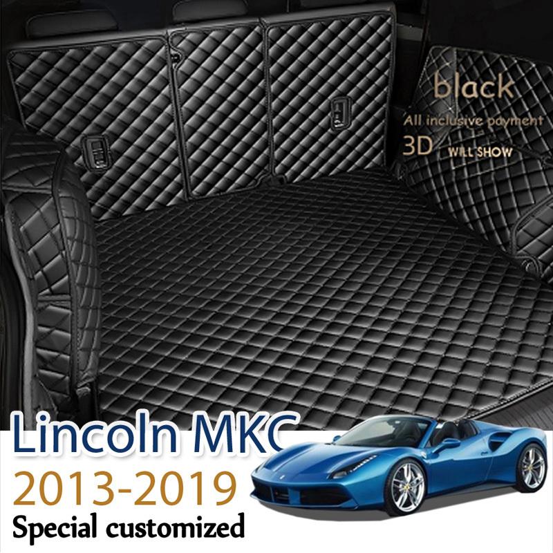 The Trunk Cargo Leather Liner Car Boot Liner Cargo Compartment Floor Carpet Mud  For Lincoln MKC 2013-