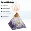 Natural Stone Crystal Orgonite Pyramid Reiki Chakra Healing Gemstone Tower Bedroom School Office Decorations Gifts