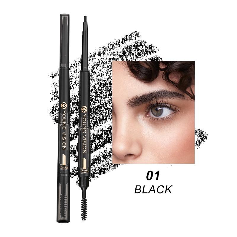 YOUNG VISION Misty 3-in-1 Eyebrow PencilWaterproof and Smudge-proofBrow BrushBrow PencilFine and Soft Pencil