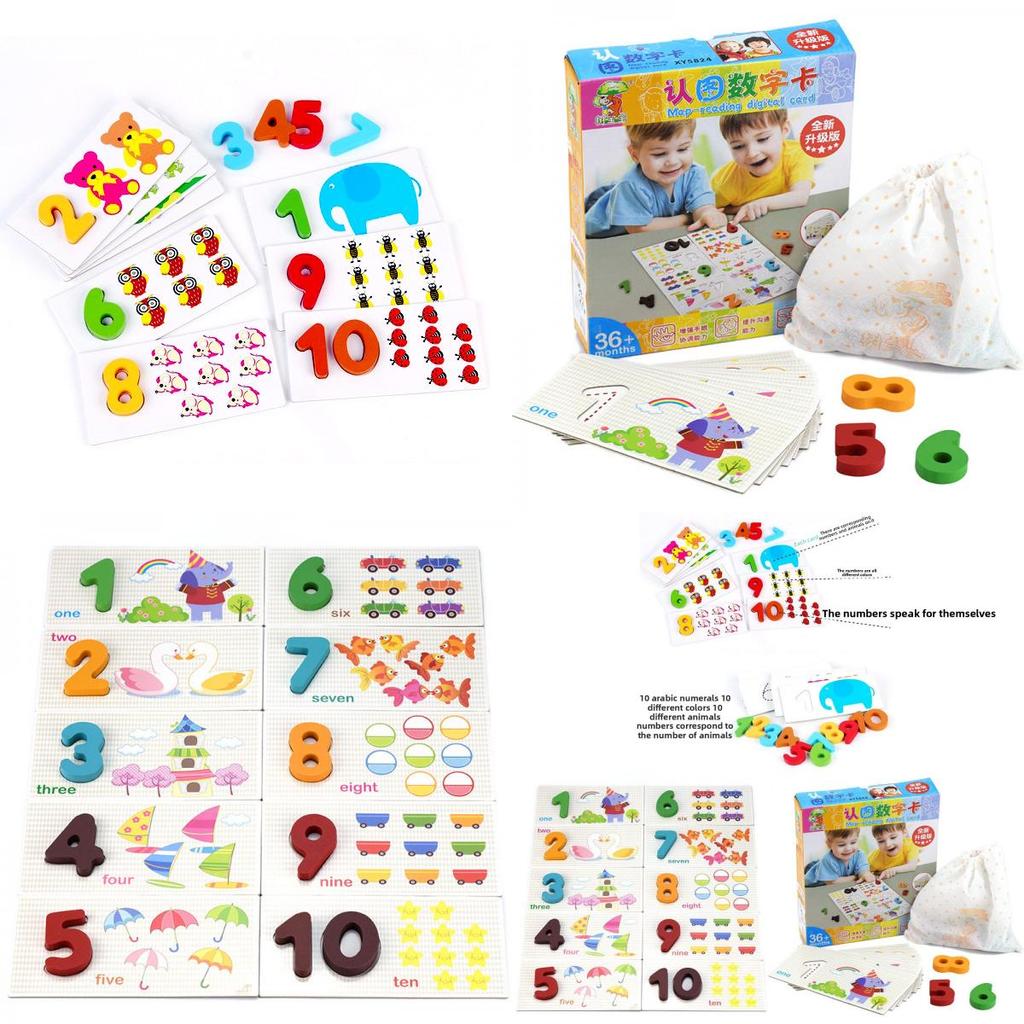 Wooden Number Puzzle Toy For Kids Educational Play With Montessori Learning For Early Development