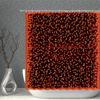 Straw Weave Shower Curtains Waterproof Wood Grain Stone Pattern Golden Cloth Bath Curtain Set Multi-size Screen For Bathroom