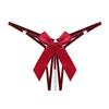 Erotic Lingerie Sexy Pearl Bow Thong Crotchless Triangles Strappy G-Strings Underwear