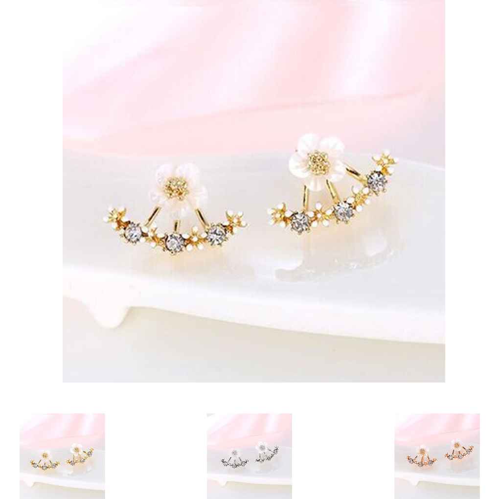 1 Paar Dames Oorbellen Feest Bruiloft Bloem Oorbellen Verfijnd Delicaat Sieraden Aankleding Decoratie Vriendschapscadeau