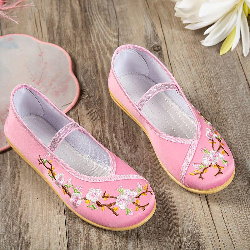 

Women s Embroidered Floral Hanfu Shoes - Ethnic Autumn Style 20.5cm - Size 33