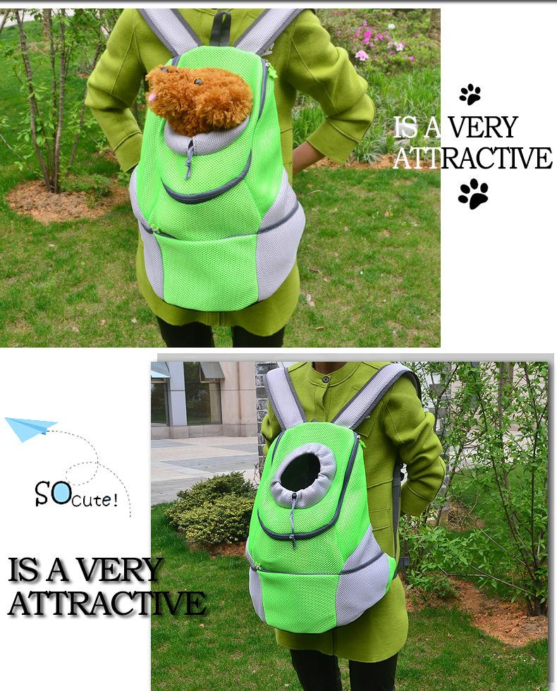 2025 Pet Outdoor Backpack Pet Cat Dog Carrier Bag Front Chest Backpack Going Out Breathable Carrying Bag Dog Supplies