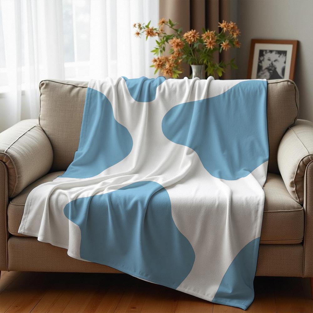 Snowy Ginger Stocking Soft Flannel Blanket Breathable Warm Throw for Office Car Sofa Kids Room Birthday Xmas Gift