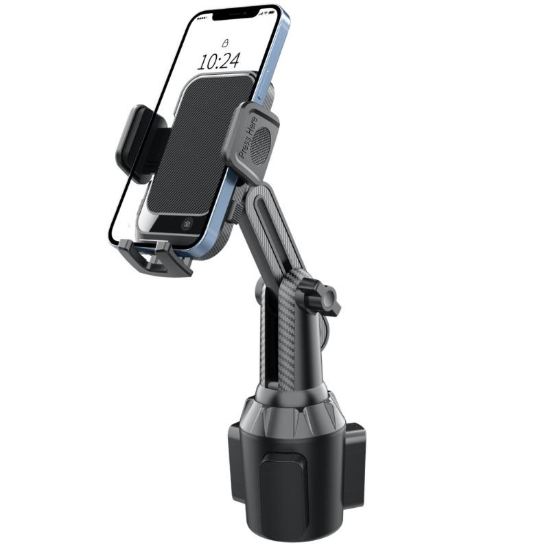 2026 New Universal Car Cup Holder Cellphone Mount Stand for Mobile Cell Phones Adjustable Car Cup Phone Mount for Huawei Samsung