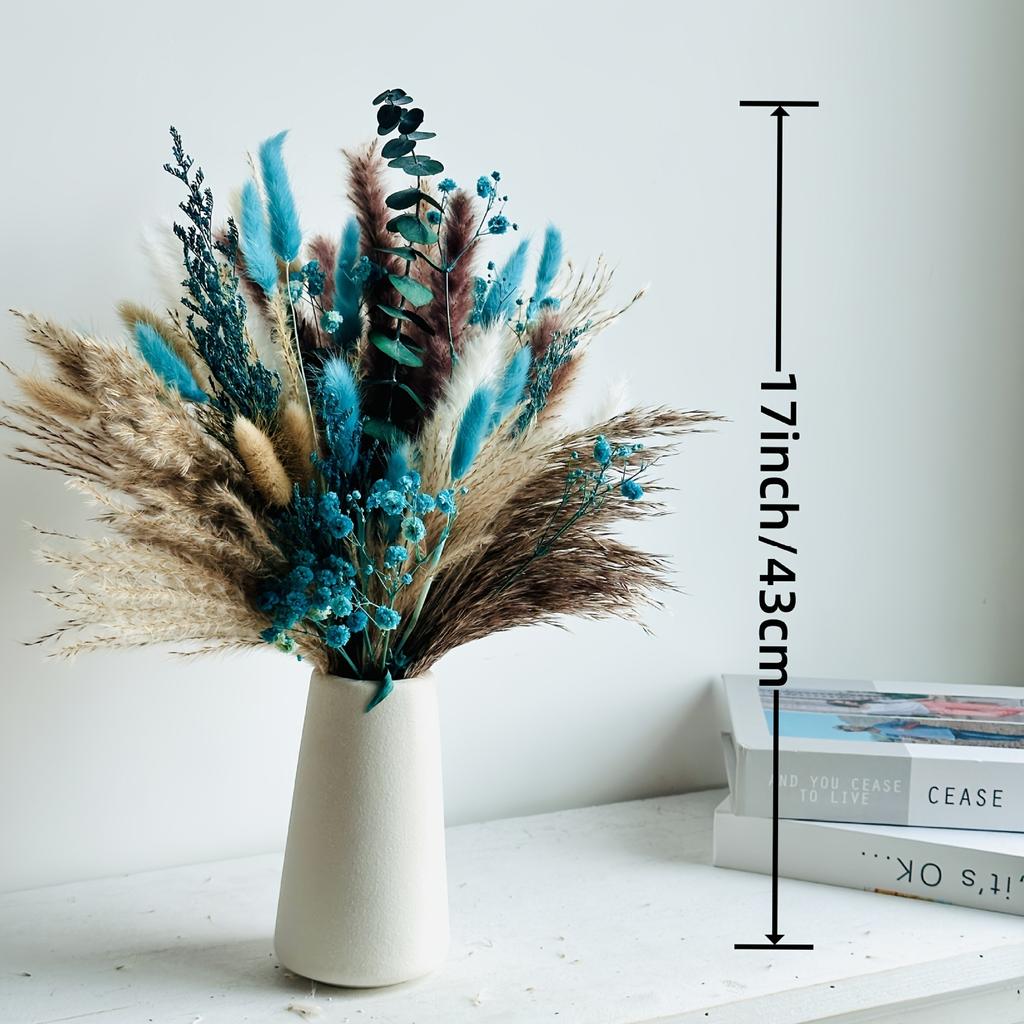 Natural Dried Flowers Home Decor Bouquet Wedding Arrangement Fluffy Phragmites Reeds Pampas Bunny Tail Grass Bohemia Decoration