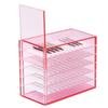 1/5 Layers False Eyelashes Storage Box Transparent Lash Holder New Display Stand  Makeup Tool