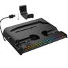 PS5 PRO/Slim RGB Cooling Station: Console Stand, Controller Charger, Disc Storage & Headset Rack