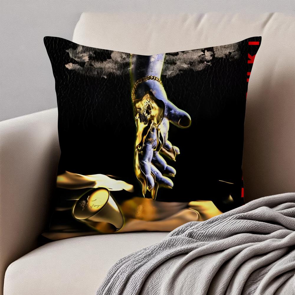 

Bold Latin Argentine Rapper DDuki Cushion Cover Pillowcase Antidustmite Invisible Zipper Short Plush Sofa Cushion 30X30cm