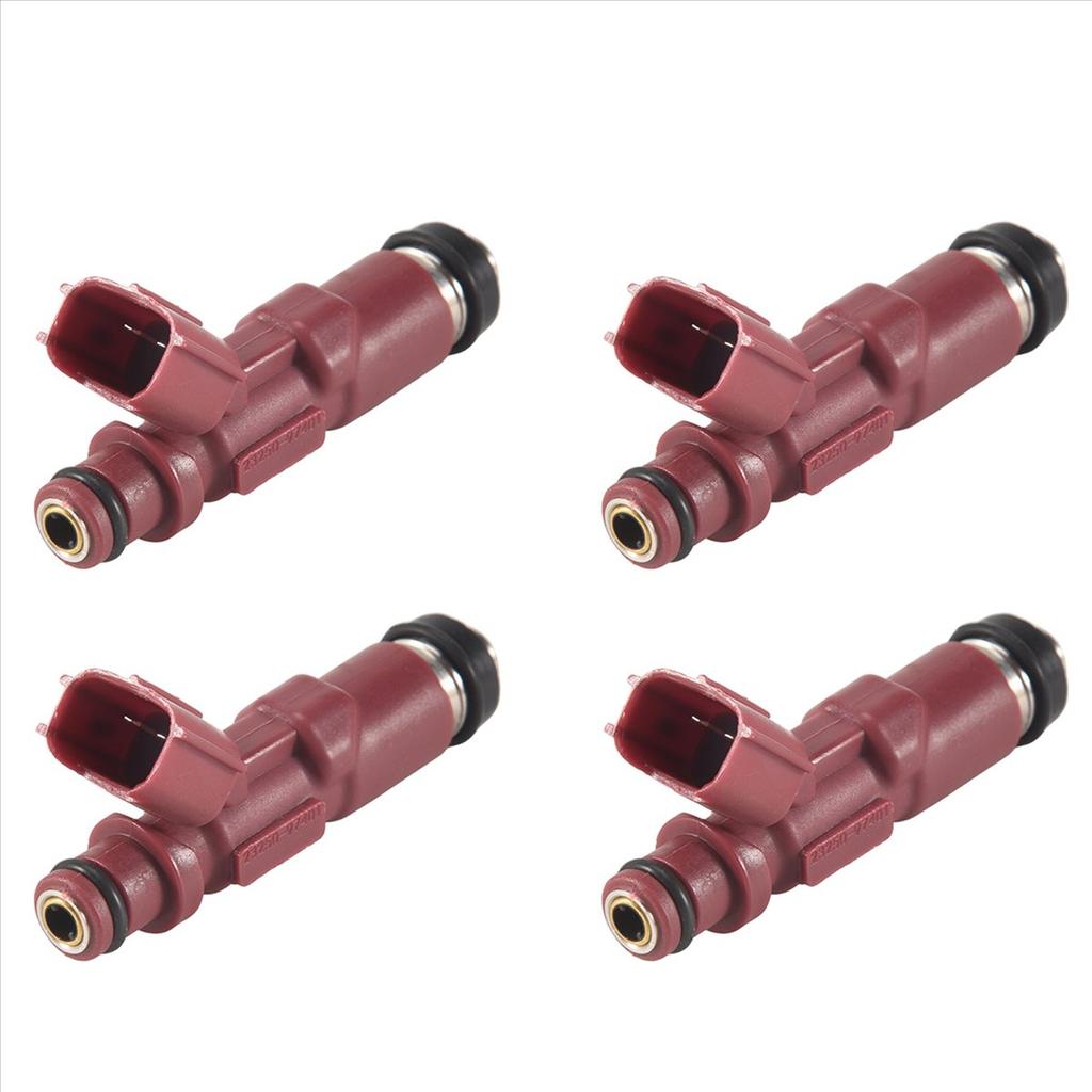 #091U 4Pcs Car Fuel Injector for Toyota Avanza F601RM K3VE 1.3L Daihatsu Terios 23250-97401 (red)