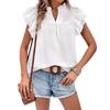 Sweet Top for Women - Summer New Lace Ruffles Floral Shirt for Ladies