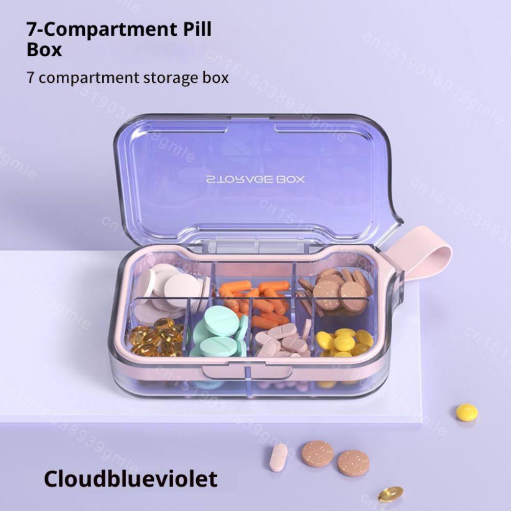 Travel Waterproof Medicine Organizer Small Pill Box Pill Case Pill Organizer Purses Compact Travel Medicine Holder for Vitamins