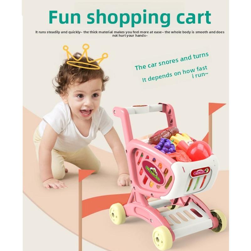 Cart Shopping Toy Children Early Education Toys Play House Role Play Gift Prop