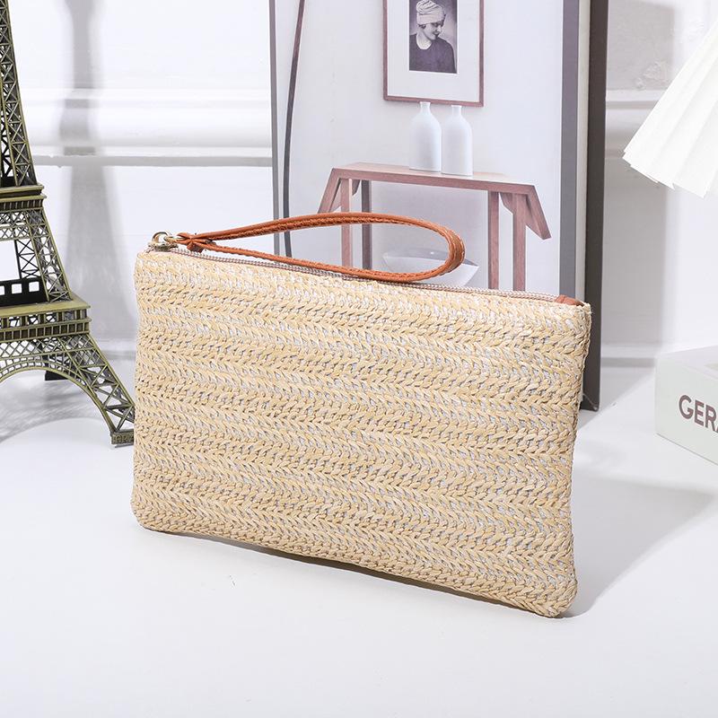 Women's Summer Straw Clutch: Trendy, Versatile & Ultra-Light Large Capacity Wallet