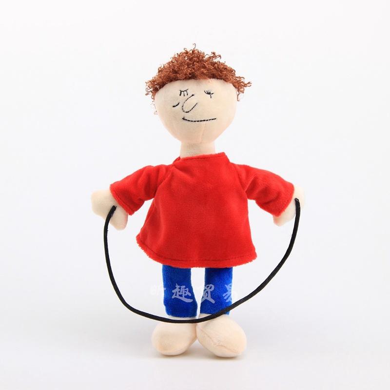 Buddy Eğitim Cetvel Bebek Baldi Kırmızı Atlama İpi Kız Peluş Oyuncak Bebek Hediye Toptan