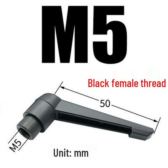 Adjustable Ratchet Handle L-Shaped Wrench with M5/M10/M16 Set Screw 7-Shaped Quick Lock Bolt