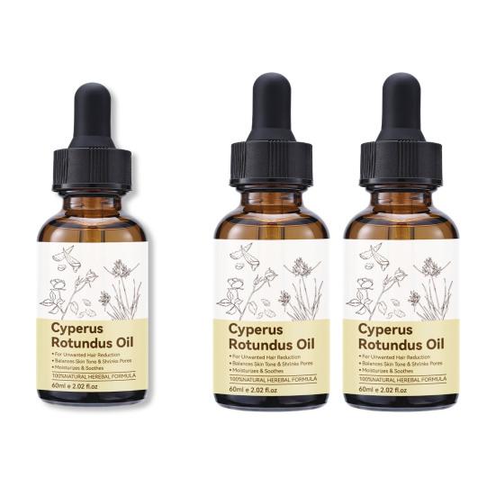 1/2Pcs 60ML Natural Cyperus Rotundus Oil Reducing Body Hair Growth Moisturizing Soothing Men Women Hair Removal Essential Oil