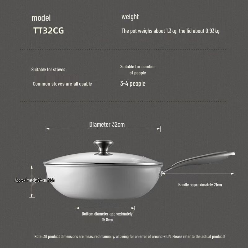 COOKER KING Titan-Keramik Antihaft Flachboden Wok