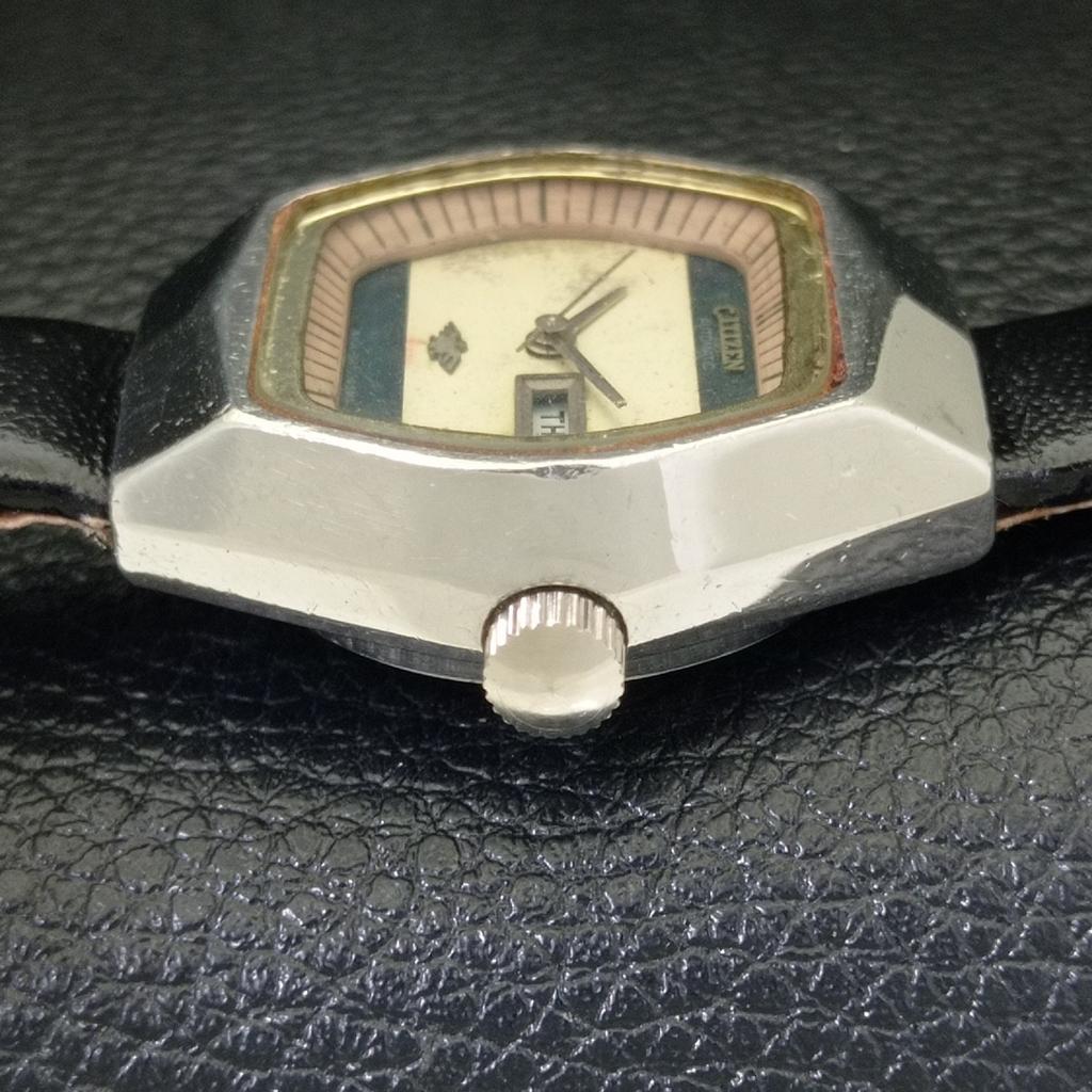 VINTAGE CITIZEN AUTOMATIC JAPAN WOMENS ORIGINAL DIAL WATCH A700354-5