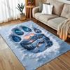 Bärenpfotenabdruck Kreatives Muster Teppich für Schlafzimmer Wohnzimmer Bettseite Sofa Bodenmatte Moderne Heimdekoration Bereichsteppich Maschinenwäsche