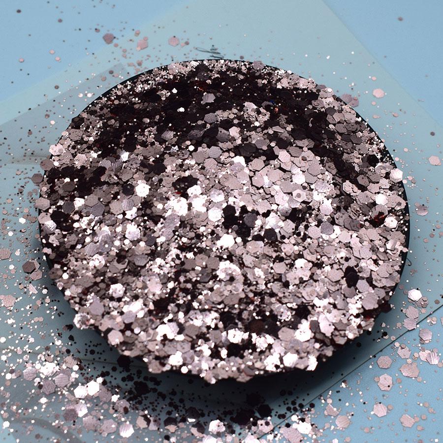 Bulk Fine Chunky Glitter Holiday Decoration Matte Pink Solvent Resistant Glitter for Epoxy Resin Nail Arts