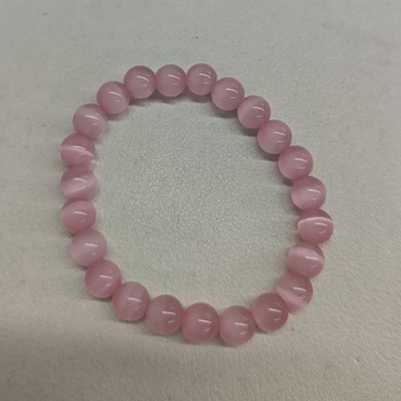 

Популярный браслет из розового опала, милый девичий браслет для девушки, модное нишевое универсальное дизайнерское украшение
