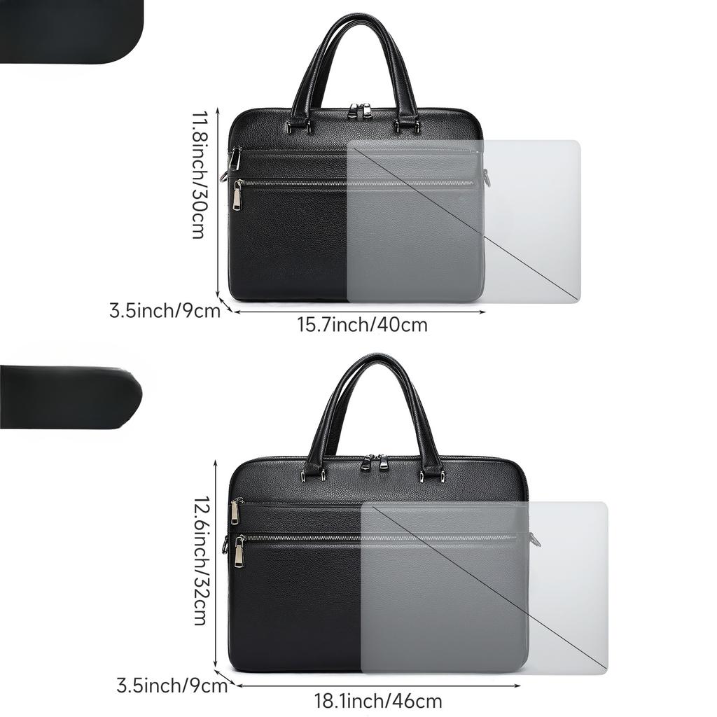 Retro-Aktentasche für Herren, echtes Leder, Einzel-Umhängetasche, horizontale Umhängetasche, High-End-Gefühl, Business-Mode, großes Fassungsvermögen