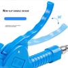 Air Blow Gun with 4" and 10.2" Long Angled Nozzle, Long Reach Industrial Air Blow Gun, Pneumatic Air Compressor Cleaning Tool