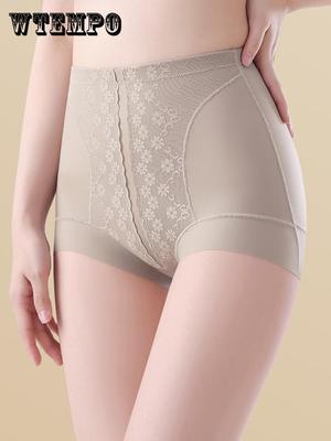 Women's High-Waist Briefs - Tummy Control Breathable Mesh Underwear,Seamless Underwear, Comfortable Daily Wear