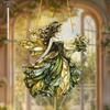 1 Piece Bohemian Fairy Statue/ 2D Acrylic Desktop Decoration/ with Stand, Suitable for Home and Office, Perfect for Home, Kitchen, Bedroom, Garden