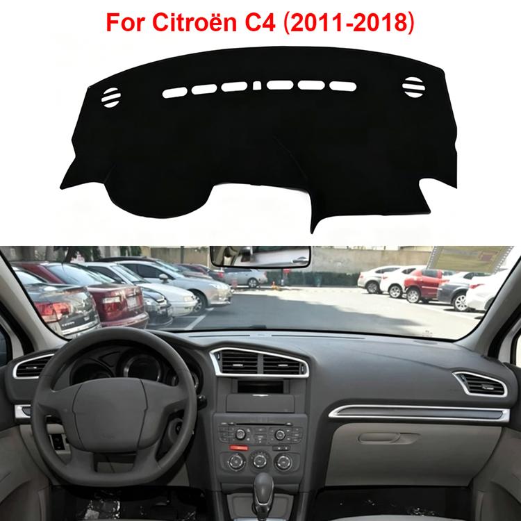 Innenverkleidung für 2011–2018 Citroën C4 Armaturenbrett-Abdeckungspolster Sonnenschutz Anti-UV-Armaturenbrettmatte Rutschfest