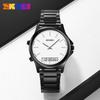 Outdoor Multi-function Timing Alarm Steel Belt Male and Female Dual Display Waterproof Advanced Electronic Watch