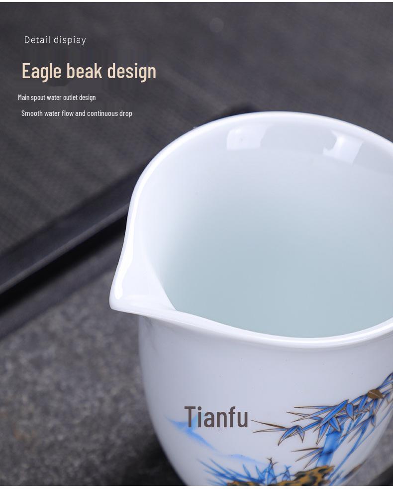 Panda Gaiwan Chinese Porcelain Tea Set - Elegant Gift