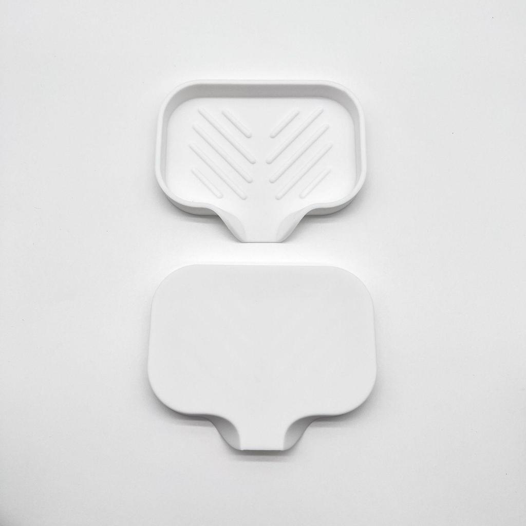 Non-Slip Silicone Soap Dish and Draining Mat for Kitchen & Bathroom