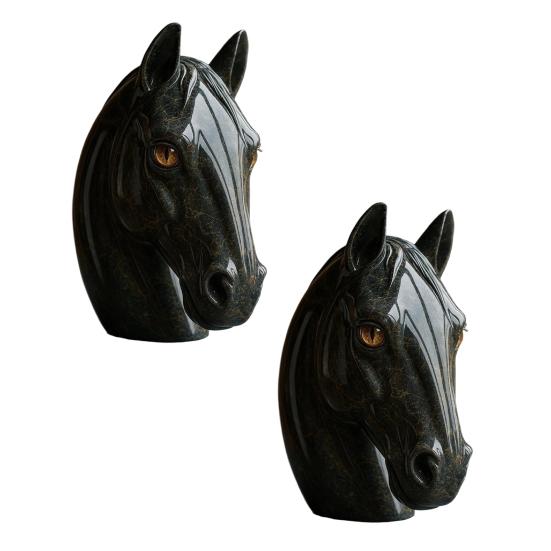 

1/2 шт. Скульптура головы собаки Реалистичная ручная резьба Статуя собаки Фигурка животного Украшение для дома, офиса, рабочего стола Подарок для любителей собак 2pcs C