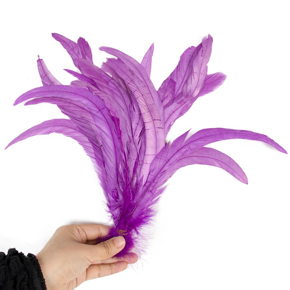 50/100 Stück 25-30cm Hahnenfeder Hochzeitsbasteln DIY Naturfeder Handarbeit Party Feder Karneval Kopfschmuck Dekoration