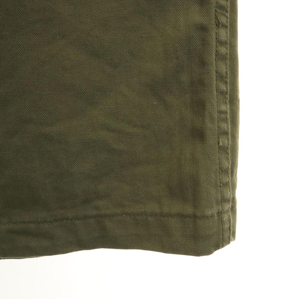 B&H sanforized Made in USA Herringbone Pattern Military jacket L khaki Men's Used