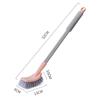 Wall-Mounted Long-Handle Soft Bristle Toilet Brush for Effective Cleaning