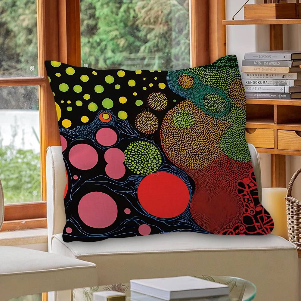 Beliebte Kunst YYayoi KusamaS Kissenbezug Kissenbezug Polsterung Sofa Wurfkissen Heimdekoration Kissenbezug