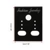 100Pcs Earring Cards Plastic Display Earring Card Holder for Jewelry Accessory