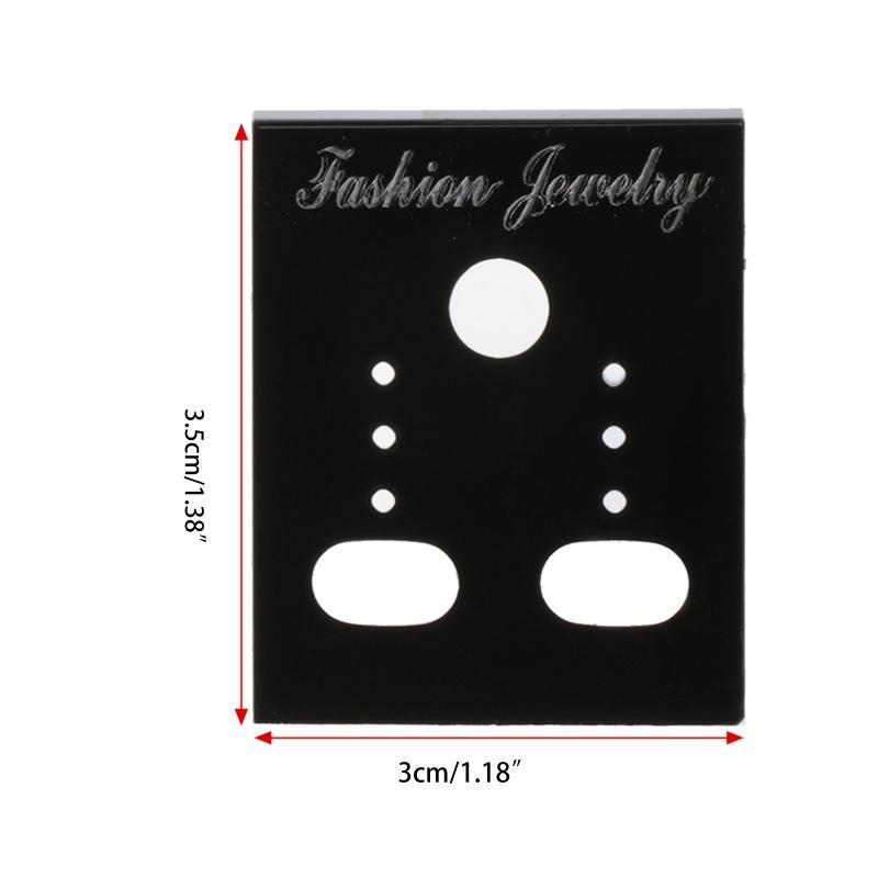 100Pcs Earring Cards Plastic Display Earring Card Holder for Jewelry Accessory