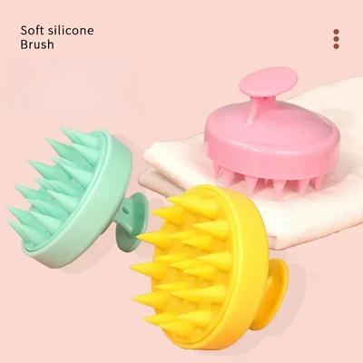 Silikon-Shampoo-Bürstenkopf, Kopfhautmassagekamm, Haarwäsche, Körperbürsten, Bad, Dusche, Salon, Friseurwerkzeug