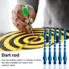 5 Pcs Dart Shaft for Steel Tip Multi-color 2BA Thread Lockhole Polished Electroplated Anti-rust Portable Dart Accessories Replacement Dart Pole Set