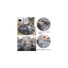 Leesentec Round Shaggy Rug, Washable, Non-Slip, Antibacterial, Soft Flannel, Nordic Style,